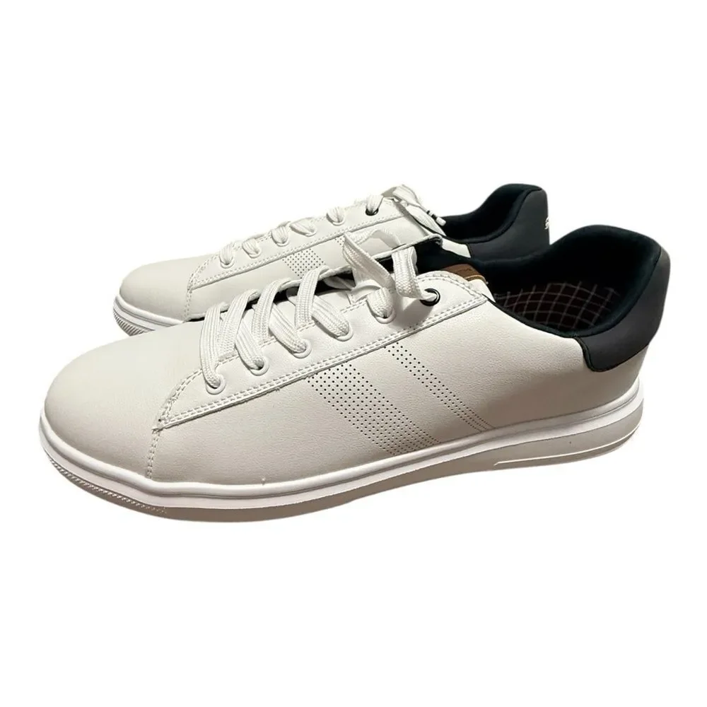 NEW BEN SHERMAN Hardie Low Top white grey size 10.5 men’s